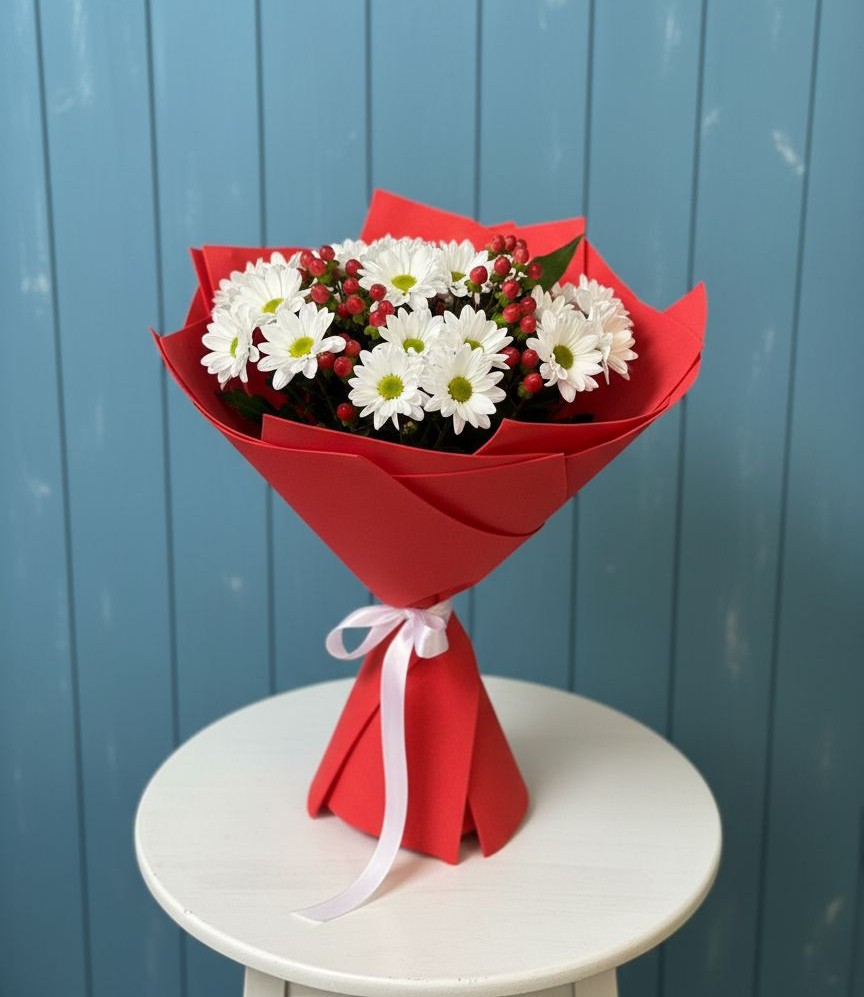 Букет цветов из: Хризантемы в Десногорске