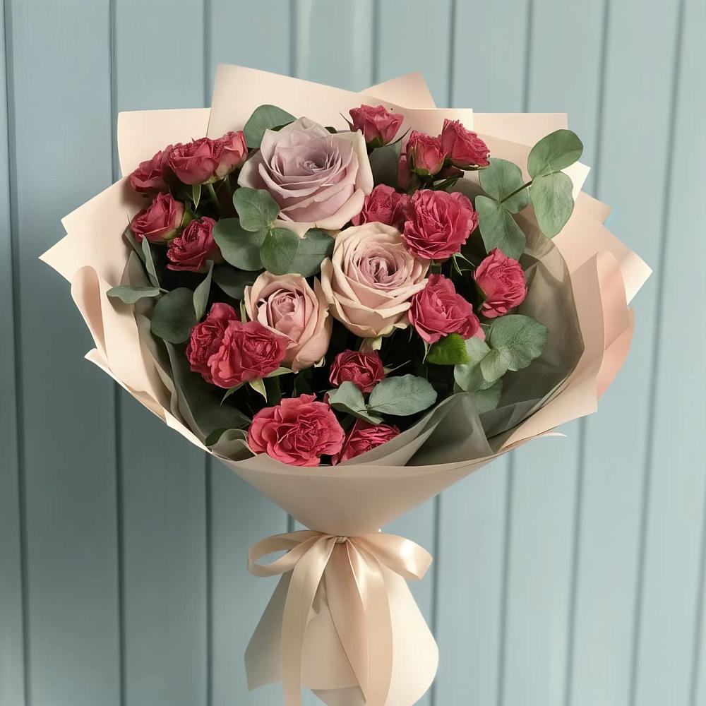 Букет цветов из: Гвоздики и Розы в Десногорске