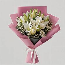 Букет цветов из:  Лилии #REPLACE_PRED# Десногорске