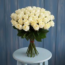 Букет 51 Белая роза Эдлесс Лав #REPLACE_PRED# Десногорске
