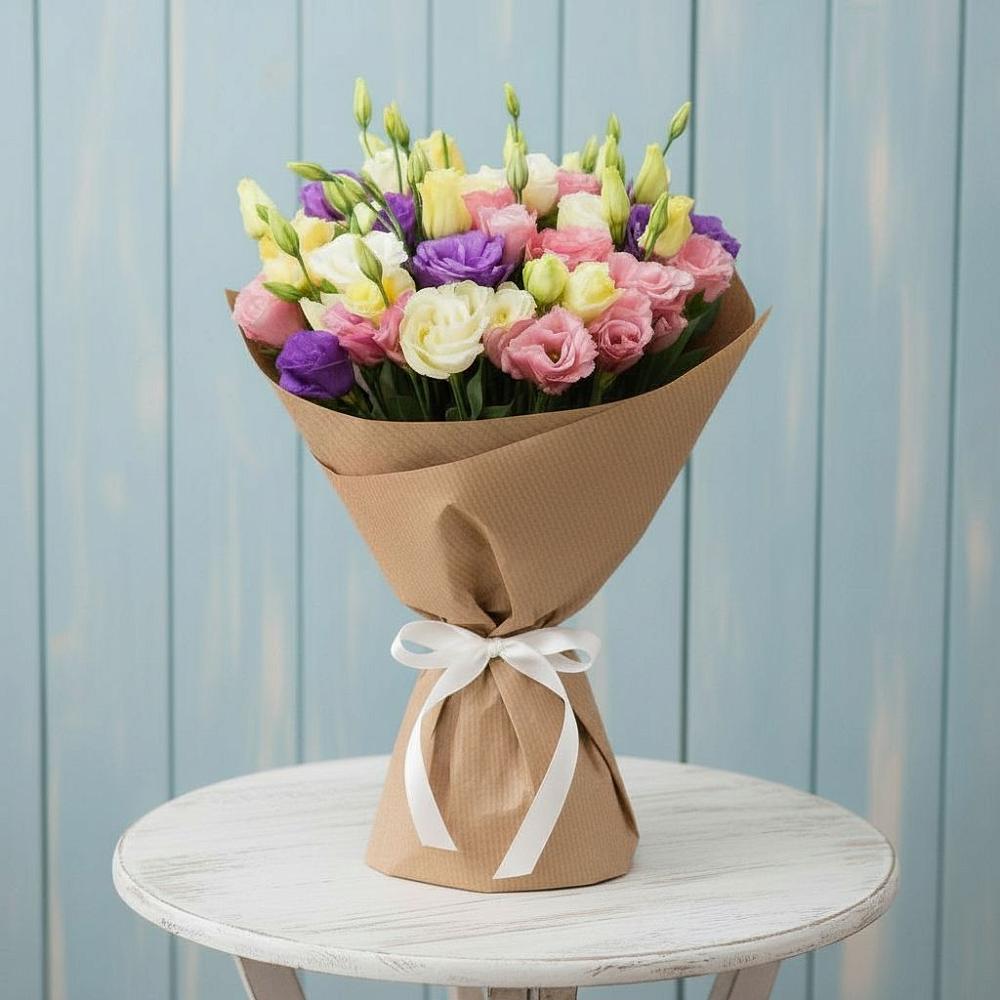 Букет цветов из: Лизиантусы в Десногорске