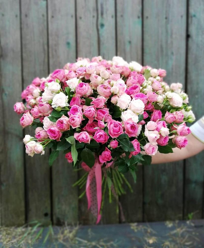 Букет Розовые кустовые розы Натали и Лав Лидия в Десногорске