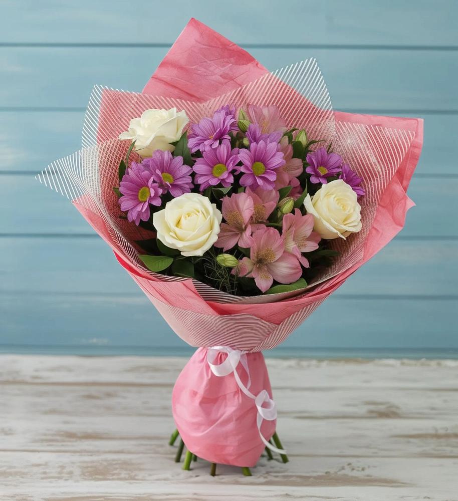 Букет цветов из: Герберы в Десногорске