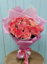 Букет 15 Розовых роз Равель #REPLACE_PRED# Десногорске